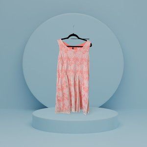 Xhilaration Neon Hot Pink Orange Lace Sundress XXL